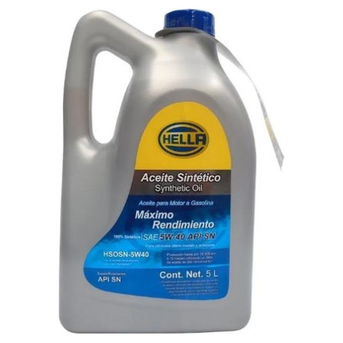 Aceite De Motor 5w40 Sintetico 5l Sn