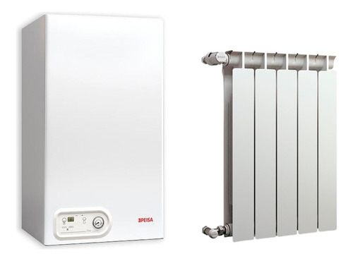 Combo Caldera Peisa Diva 24 Ds F + 40 Elementos Radiador