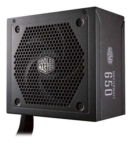 Fuente Cooler Master Masterwatt 650w 80+ Bronce Modular Color Negro