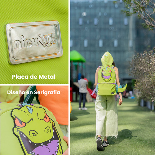 Mochila Reptar Con Gorrito Rugrats Por Yadatex