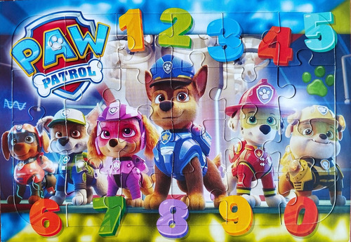 Rompecabezas De Paw Patrol De 24 Piezas 33cm X 23cm