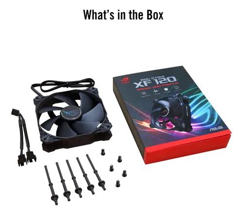 Ventilador Asus Rog Strix Xf120 Silencioso 120 Mm 1800 Rpm