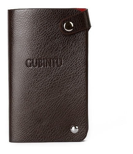 Tarjetero 30 Ranuras De Lujo Hombre Y Mujer Cafe Rojo Negro
