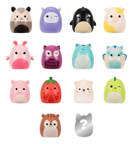 Paquete De 14 Squish-a-longs: Mini-squish De 1 Con 4 Acceso