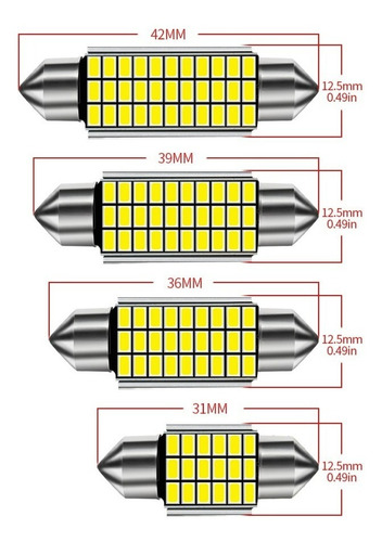 Imagen 4 de 9 de Led Mapa Techo Cortesia Domo Canbus Free Auto 21import