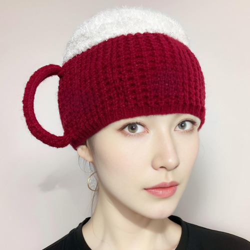 Gorro Tejido Con Lata De Cerveza Gorro Tejido Con Copa Gorro