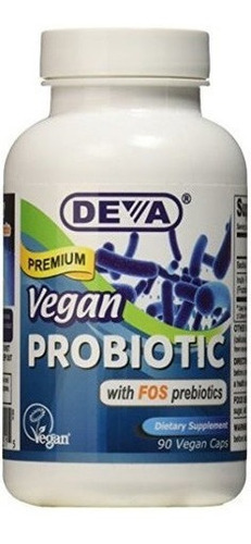 Deva Nutrition Cápsulas Probióticas Veganas, 90 Unidades