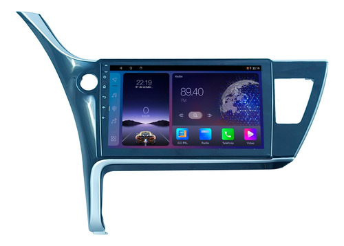 Stereo Android Pantalla Camara Toyota Corolla 2016-2021 2+64