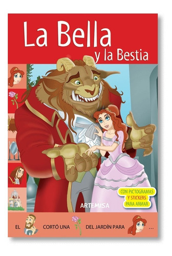La Bella Y La Bestia C/ Pictogramas Y Stickers Para Armar