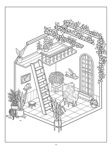 Pocket Room | Libro Anillado Colorear Pintar | Coco Wyo