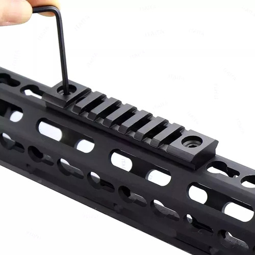 Riel Picatinny Mira De Polimero 20mm 4 Piezas Set Para Rifle