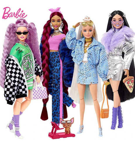 Muñeca Barbie Extra Surtida Con Accesorios Para Niñas 