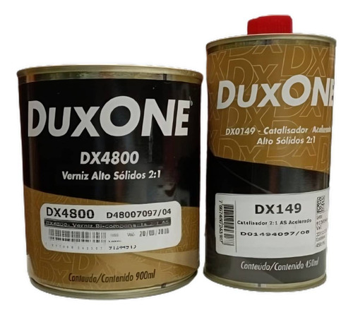 Pintura Automotriz Barniz Duxone 2:1 Dx4800 Kit 1,35 Lts