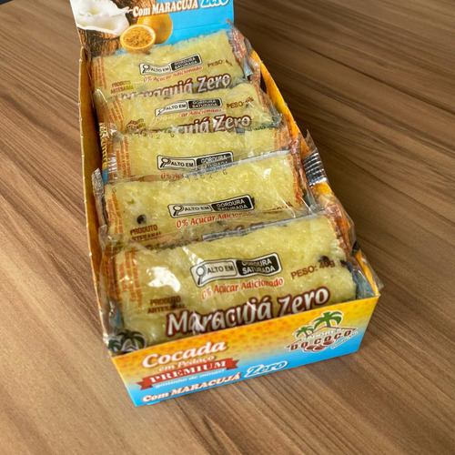 Cocada Com Maracujá Zero Açúcar Sabores Do Côco 15 Unidades