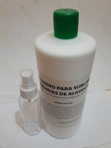 Imagen 1 de 3 de Polimero Para Sublimar Madera Mdf Telas Algodón Fomix 1 Ltr.