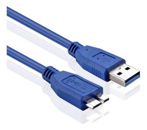 Cabo Usb 3.0 Para Case Hd Externo 1 Metro Kit C/ 2 Un