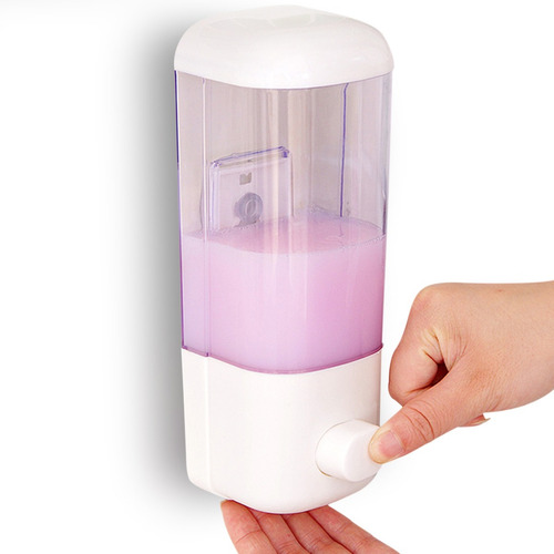 Imagen 1 de 6 de Dispensador Jabon Liquido Shampoo Blanco Champu Pared H2028