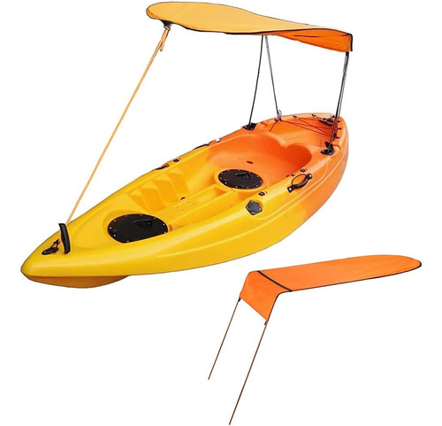 Moocy Sun Shade Canopy Para Kayak Canoe (naranja)