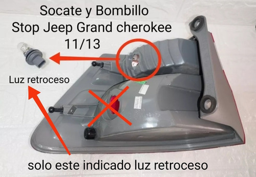 Socate Conector Y Bombillo Stop Jeep Grand Cherokee 11/13