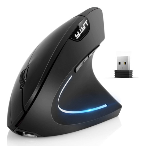 Atrasee Mouse Ergonomico Inalambrico Recargable Usb 2.4ghz 3