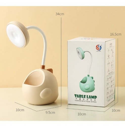 Imagen 6 de 10 de Lampara De Escritorio Luz Led Recargable / Porta Lapiceros