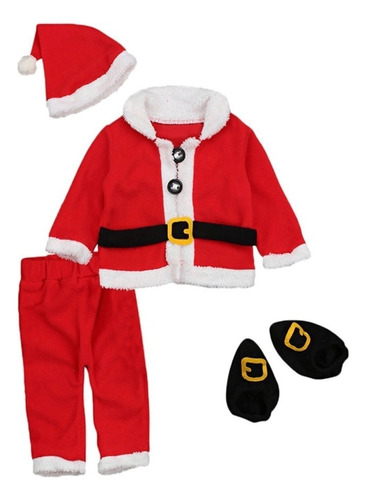 Y) Traje Infantil Conjunto De Traje De Santa Claus For