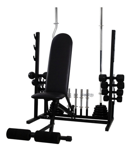 Imagem 4 de 7 de Banco Completo Academia Em Casa Estação De Treino Musculação