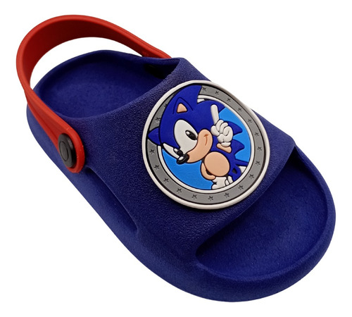 Chinelo Infantil Nuvem Com Correia - Sonic