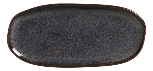 Conjunto com 4 Travessas Oval Rasa Pequena Orgânico Titanium 23 cm 11 cm Porto Brasil