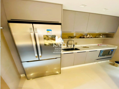 Imagem 8 de 21 de Apartamento Todo Mobiliado 116m² 2 Suites Ar Condicionado Varanda Gourmet 2 Vagas