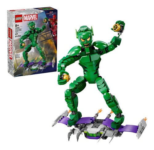 Figura de duende verde de Lego Marvel, 76284, número de piezas 471