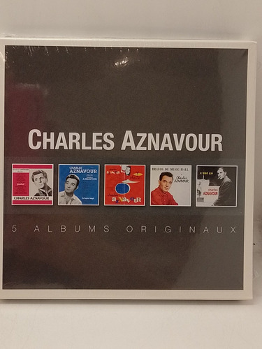 Charles Aznavour Original Album Series Cdx5 Nuevo 