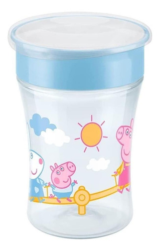 Copo Evolution 360º Nao Vaza Peppa Pig Colorido 230ml Nuk Cor Azul Nome Do Desenho Peppa Pig