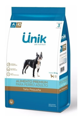 Alimento Unik Toys Premium para perro adulto de raza pequeña sabor mix en bolsa de 7.5 kg