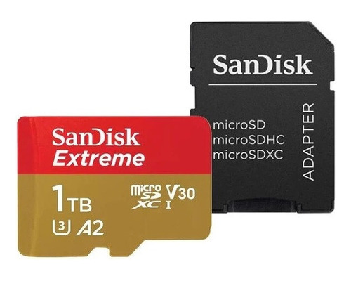 Memoria Sandisk Extreme Microsd 1 Tb 4k 190mb/s A2 Drongopro