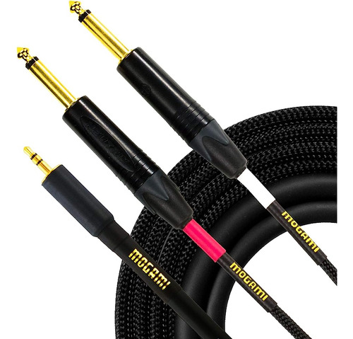 Mogami Gold 3.5-2ts-03 Audio Estéreo Y-adapter Cable, 3.5mm 