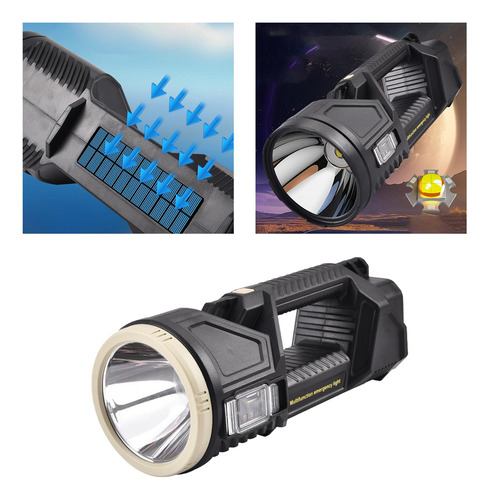 Linterna Led Lámpara Recargable Reflector Para Cortes De