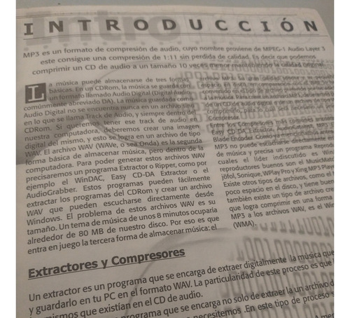 Revista De Computación Manual Mp3 - N° 1 - Marzo 2001 (Usado)