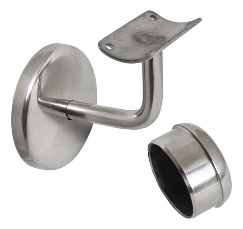 Kit 13 Suporte Corrimão 11/2 Inox + 12 Tampa Encaixe Interno