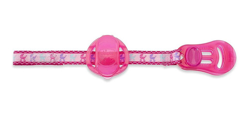 Imagen 2 de 3 de Chicco Clip Con Portachupón, Color Rosa