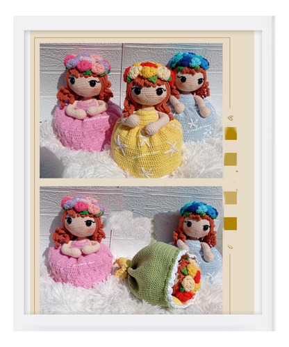 Muñeca Reversible Tejida A Crochet