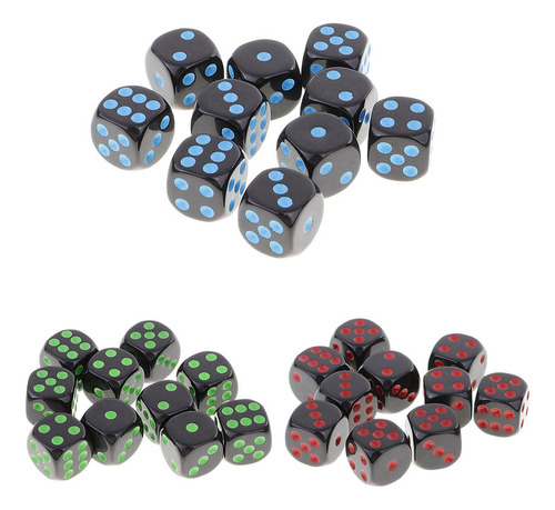 Juego De Dados De 6 Caras Para Aventuras Místicas, Turquesa