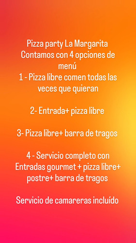 Pizza Party La Margarita