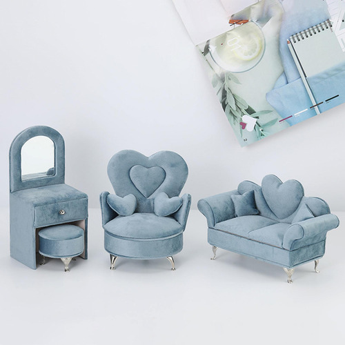 Set De Muebles Miniatura Para Casa 13,5 Cm X 11,5 Cm X 15 Cm