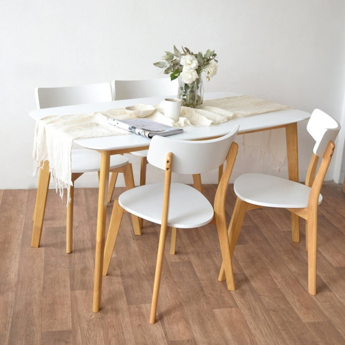 Mesa Comedor Nordica 140 X 80 Madera Claire Rectangular