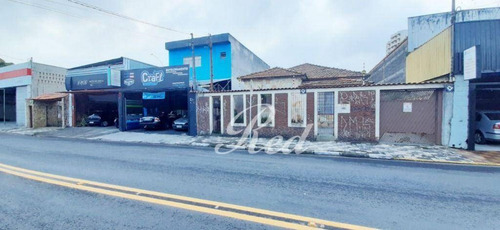Imagem 1 de 3 de Terreno Comercial C/ 1.840 M2- Contendo Casa E Salões Comerciais -av. Marques Figueira- C/ 1.840,00 M2 -centro- Suzano - Te0128