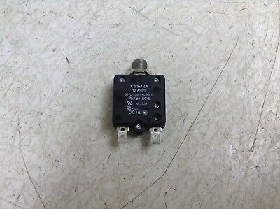 Phillips Ecg Cb5-12a 12 Amp Circuit Breaker 50 Vdc/250 V Ssx