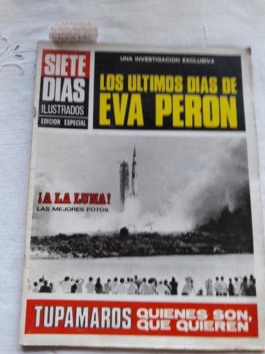 Revista Siete Dias Nº 115 07/1969 Ultimos Dias De Eva Peron