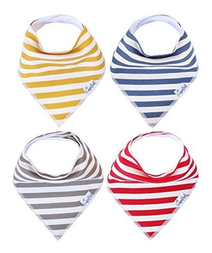 Baberos Bandana Babas De Cobijar 4 Pack -  Alta, Suaves 