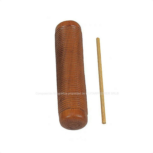 Imagen 1 de 8 de Guiro De Madera Toca Con Raspador Profesional T-gs